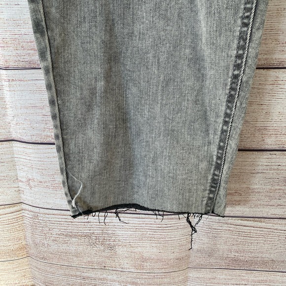Ava & Viv Black Stone Wash Jeans Size 26W NWT High Rise Skinny Stretch Raw Hems - Picture 3 of 9